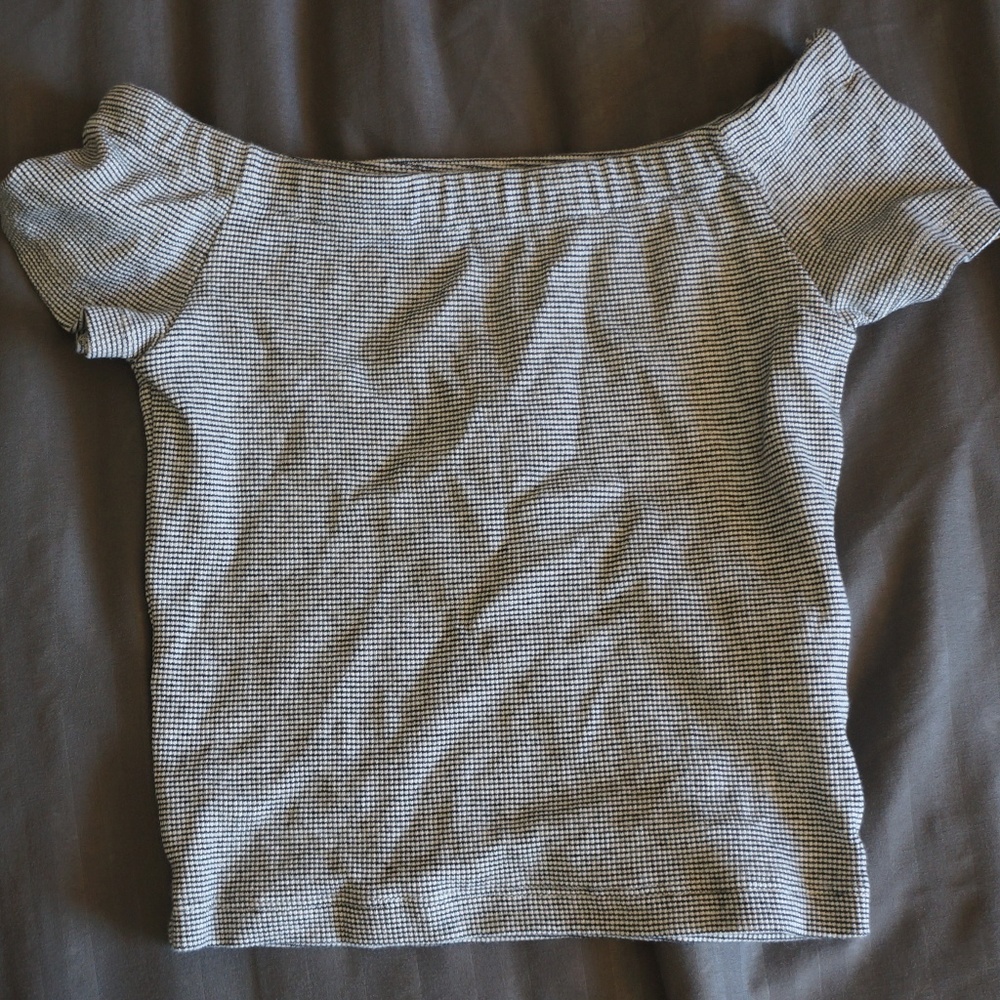 Zara off the shoulder crop top